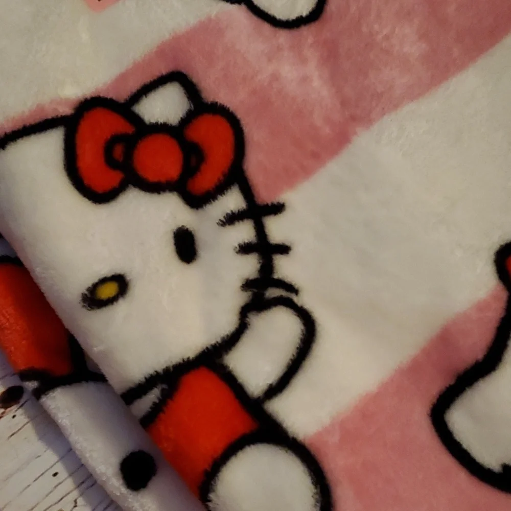 🆕️ CUTE SANRIO HELLO KITTY SILK TOUCH THROW 💜💗